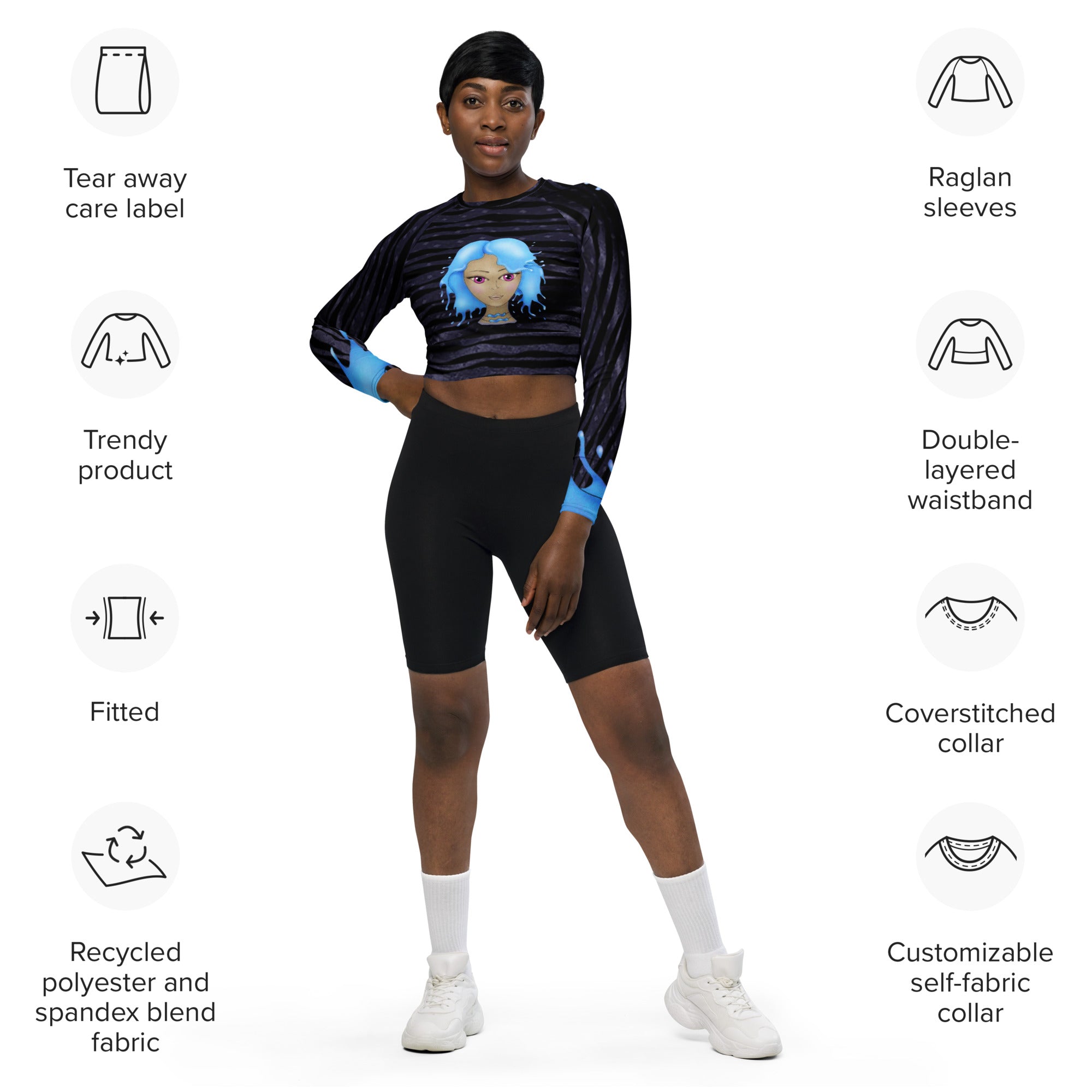 acquarius-cropped-gym-long-sleeved-girls-top-black-zodiac-art-cosmic-aqua-wickedyo4